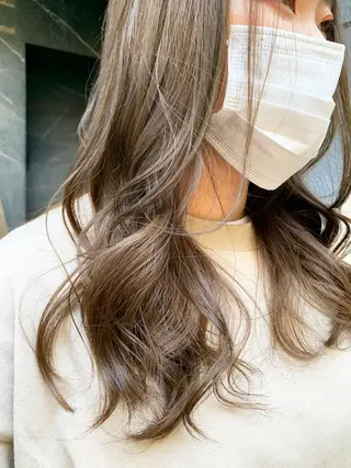 ミディアム カラー レイヤー専門家 ダブルカラー修のヘアスタイル