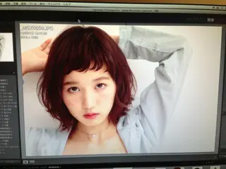 ミディアム カラー パーマ la fith所属・rico_by ヘアとアイブロウのヘアスタイル