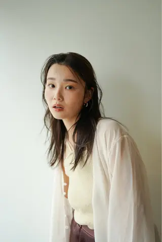 セミロング カラー THE DAY所属・AKI HASHIMOTOのヘアスタイル