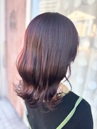 セミロング 古澤 あかねのヘアスタイル