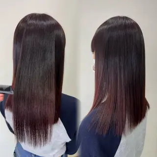 セミロング カラー Ash小岩 / tomona𝜗𝜚のヘアスタイル