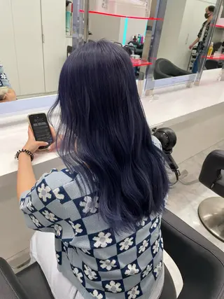 セミロング カラー ［銀座］淡色 ラベンダー🫧大村のヘアスタイル