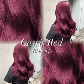 ロング カラー ヘアアレンジ 韓国レイヤーカット /韓国トレンドカラーのヘアスタイル