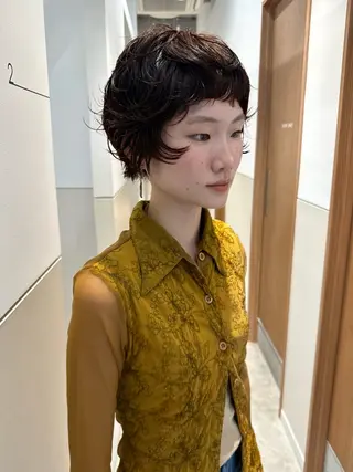 ショート カラー パーマ misa___boo MISAのヘアスタイル