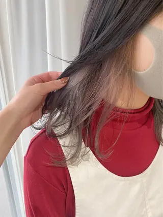 セミロング カラー lani 天神大名/ブリーチのヘアスタイル