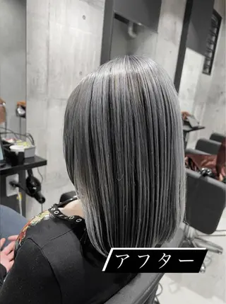 ミディアム カラー ヘアアレンジ _WHITE京橋店所属・髪質改善_WHITE RYUSUKEのヘアスタイル