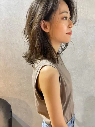 セミロング カラー モテ髪支持率NO.1 KENJIROのヘアスタイル