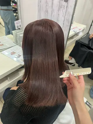 ミディアム 【髪質改善カラー】 あむ·. ⟡ 🖤のヘアスタイル