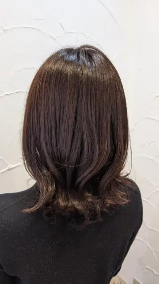 ミディアム カラー 髪質改善＆白髪ぼかし カラー♡店長みやけ♡のヘアスタイル