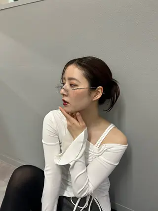 ロング Himeka🐰🤍 韓国ヘアのヘアスタイル