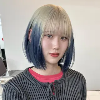 カラー 透明感ワンカラー梅田 ダブルカラー/川上のヘアスタイル