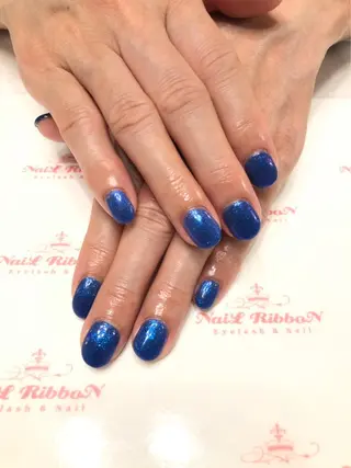 ネイル ネイルリボン 受付スタッフのネイルデザイン