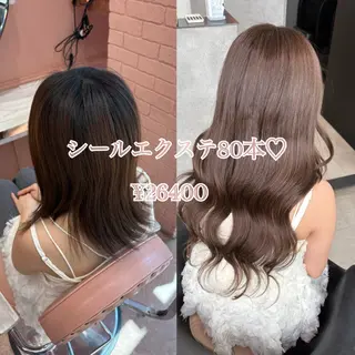 ロング 大阪 梅田/ ハイトーン/エクステのヘアスタイル