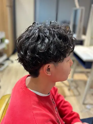 パーマ メンズ メンズカット/センタ ーパート /マミヤのヘアスタイル