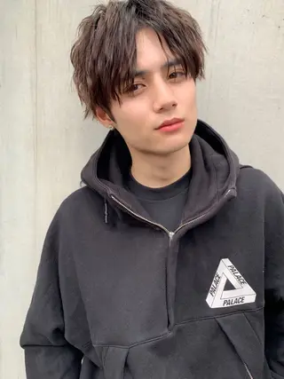 ミディアム パーマ メンズ HOODS所属・メンズ特化🔥木下 晃徳のヘアスタイル