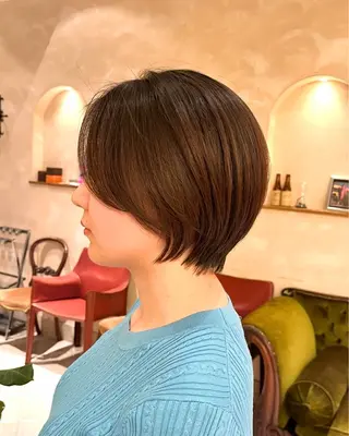 ショート 青山 莉奈のヘアスタイル