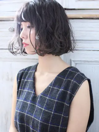 ショート カラー パーマ ooit所属・ooit 【オーイット】のヘアスタイル