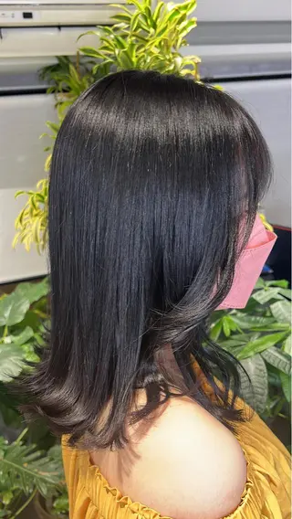 ミディアム カラー mimiiy梅田 中崎町ハイトーンのヘアスタイル