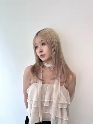 セミロング カラー 原宿/似合わせ/髪質 改善/レイヤー/優希のヘアスタイル