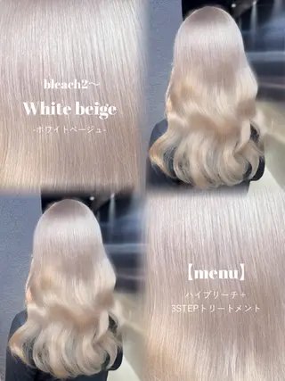 ロング カラー 紬/enne/ブリー チ/ハイトーンのヘアスタイル