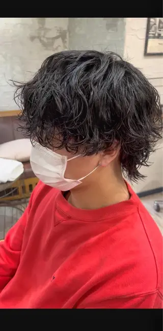 ミディアム パーマ メンズ メンズStylist 山根慧のヘアスタイル