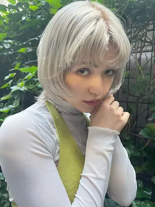 ショート カラー ショートボブ /綾華のヘアスタイル