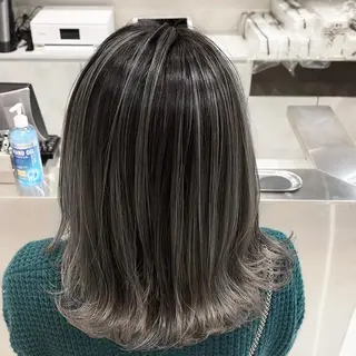 ミディアム カラー DEAN所属・KEIGO/パーマ ハイトーン/DEANのヘアスタイル