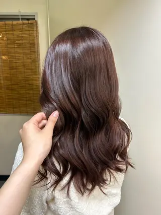 セミロング カラー ヘアアレンジ ☕️結【suii.】 ボブ/ヘアセット☕️のヘアスタイル