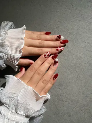 ネイル I-nailロング /ワンホン/キラキラのネイルデザイン