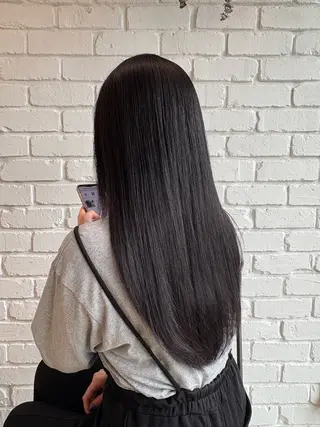 ロング 髪質改善トリートメン ト/縮毛矯正/ゆうなのヘアスタイル