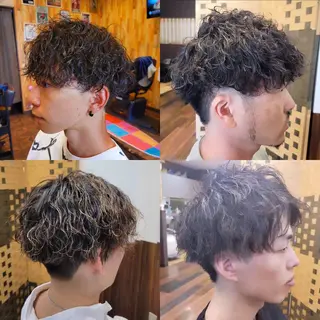 ミディアム メンズ パーマ notoa所属・notoa(ﾉﾄｱ) TAKAのヘアスタイル