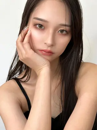 セミロング カラー JYUNESU表参道所属・韓国ヘア🇰🇷🎀 透明感カラーのヘアスタイル