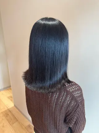 ミディアム 黒島優香🦋 /縮毛矯正/髪質改善のヘアスタイル