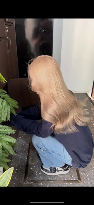 ロング カラー 透明感カラー❄️要 半個室×マンツーマンのヘアスタイル