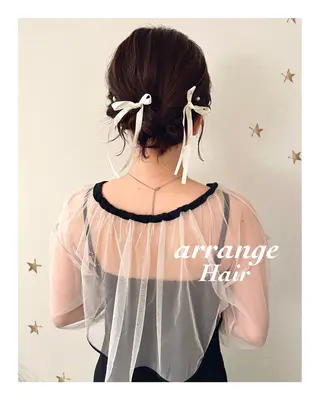 ミディアム ヘアアレンジ salon AKIRA所属・市川 千夏のヘアスタイル