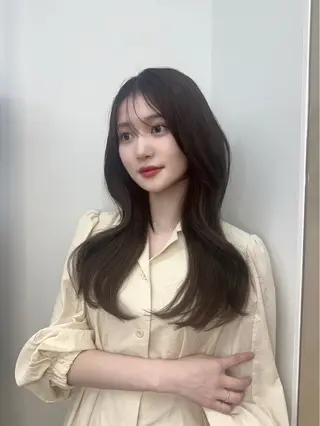 ロング 韓国レイヤー/艶髪/ manami🥣のヘアスタイル