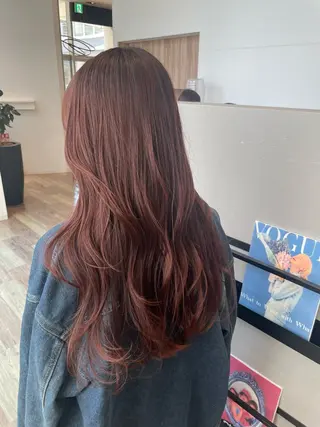 ロング カラー k-twoたき✨艶感 カラー/美髪矯正のヘアスタイル