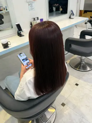 カラー 🍒♡艶髪暖色カラー saaya♡🍒のヘアスタイル