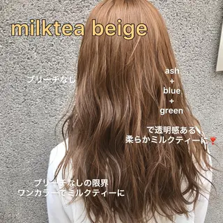 ロング カラー 赤み消し韓国ヘア レイヤー縮毛🤍渡邉のヘアスタイル