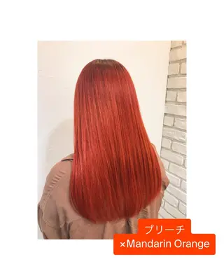 ミディアム YASU🍎CUT 赤系カラー/ヘアケアのヘアスタイル