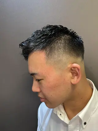 ショート HIRO GINZApremium barber新宿所属・星野 真のヘアスタイル