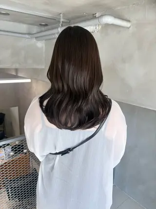 セミロング カラー 透明感カラー🫧 nanohaのヘアスタイル
