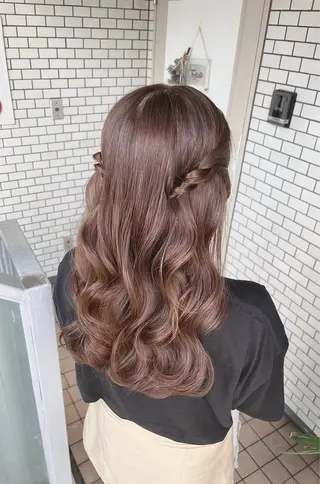 ロング ヘアアレンジ 参列♡デートゆるふわ ヘアメイク🎀みゆうのヘアスタイル