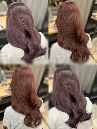 ロング 女性らしいモテヘア 韓国ヘアhikariのヘアスタイル