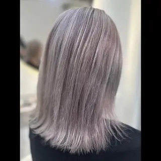 セミロング カラー ヘアアレンジ 🖤kana/艶髪/ 韓国風カラー🖤のヘアスタイル