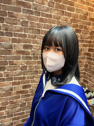 セミロング カラー パーマ ヘアアレンジ メンズ キッズ ネイル マツエク・マツパ アイブロウ times salon名駅所属・久木原 ゆりのヘアスタイル