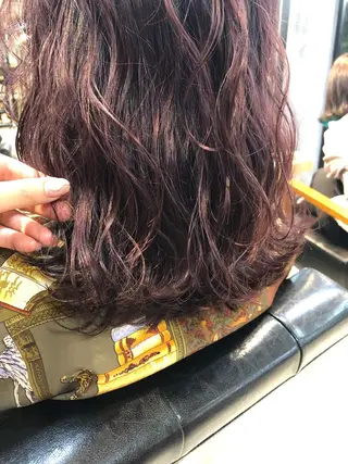 セミロング カラー ヘアアレンジ メンズ キッズ ネイル マツエク・マツパ GO TODAY SHAiRE SALON所属・透明感カラー🤎 ゆりのヘアスタイル