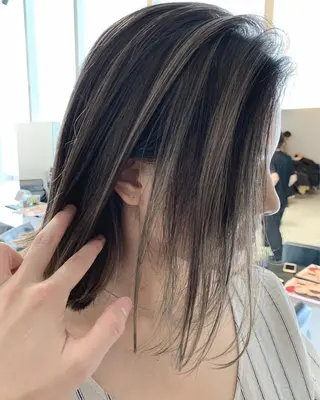 ミディアム カラー パーマ メンズ 【公式】amble luxe池袋東口🩷のヘアスタイル