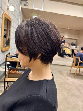 ショート カラー パーマ ヘアアレンジ メンズ ✨髪質改善/透明感✨ 西野　陽のヘアスタイル