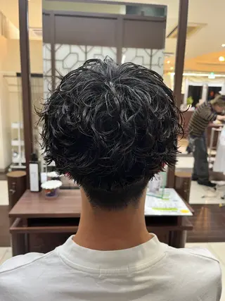 ショート パーマ メンズ AROH  men's cut&men's perm 船橋店所属・🧊メンズ特化🧊 高木航希のヘアスタイル